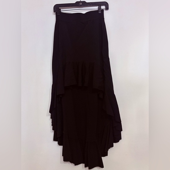 Zara Dresses & Skirts - Black High-Low Maxi Skirt for Cocktail Events